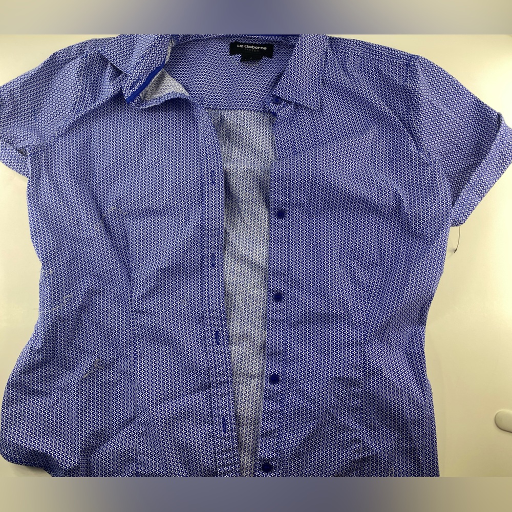 Blue button up shirt